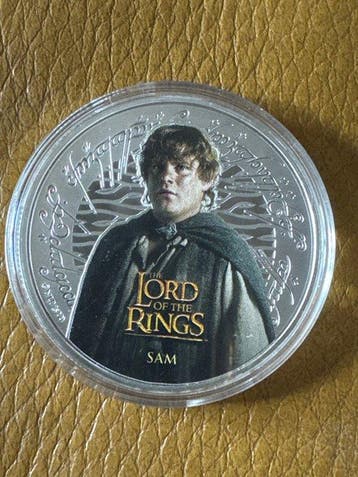 Samoa. 1/2 Dollar 2022 Herr der Ringe - Sam, 1 Oz (.999)