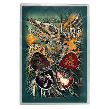 Lamb of God - Omens - Plectrum 5-pack officiële merchandise, Ophalen of Verzenden