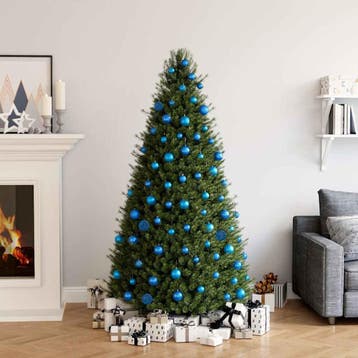 vidaXL 100-delige Kerstballenset blauw, Verzenden, Nieuw