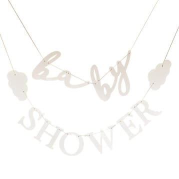 Letterslinger Babyshower Met Wolken, Ophalen of Verzenden, Nieuw