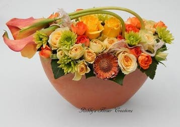Bootschaal hoog Soft Oranje 24x10x14 cm, Huis en Inrichting, Ophalen of Verzenden, Nieuw