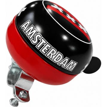 Falkx Fietsbel 60 mm zwart-rood - ding-dong uitvoering Am..., Ophalen of Verzenden, Nieuw