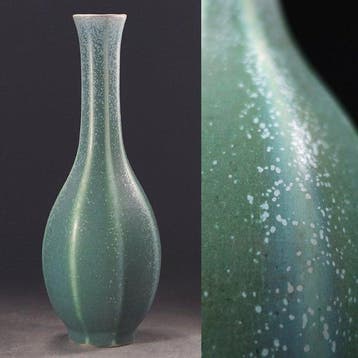 Vaas - Meesterwerk van Japanse Kyoto-aardewerk,, Antiek en Kunst