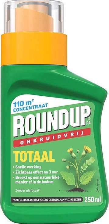 ROUNDUP® Totaal Onkruidvrij Concentraat - 250ml, Tuin en Terras, Verzenden, Nieuw