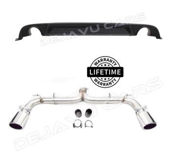 GTI Look Uitlaat Systeem + Diffuser voor VW Golf 7.5 FL, Ophalen of Verzenden