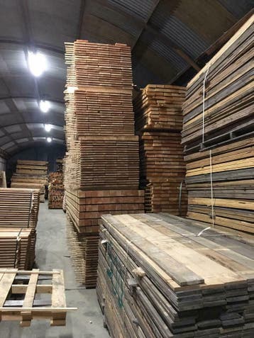 Barnwood planken diverse soorten en maten, groot assortiment, Doe-het-zelf en Verbouw, Gebruikt, Minder dan 25 mm, Grenen, Ophalen of Verzenden