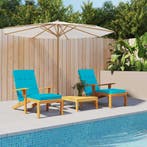vidaXL Terrasstoelkussens 2 st oxford stof turquoise, Huis en Inrichting, Woonaccessoires | Kussens, Verzenden, Nieuw