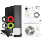Zonnepanelen Pakket Platdak 3.4 kW + Airco 2.6 kW, Ophalen of Verzenden, Nieuw