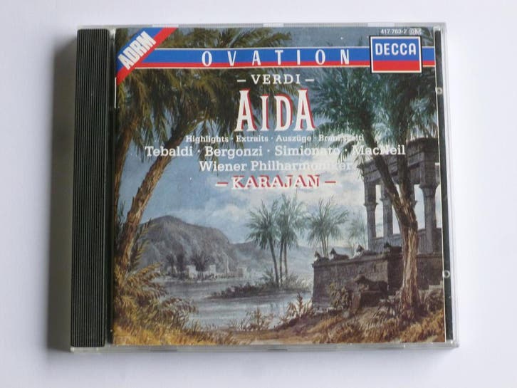 Verdi - Aida / Karajan, Tebaldi, Cd's en Dvd's, Cd's | Klassiek, Zo goed als nieuw, Ophalen of Verzenden