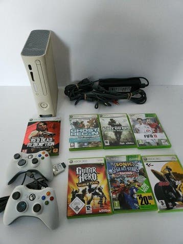 Microsoft - Xbox 360 - Xbox 360 & Games & 2 Controllers -, Nieuw