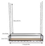 Industrieel Hangend Wijnrek met Glashouder – Plafondrek 120, Huis en Inrichting, Woonaccessoires | Wijnrekken, Verzenden, Nieuw