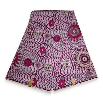 Afrikaanse stof - Roze star - 100% katoen, Ophalen of Verzenden, Nieuw