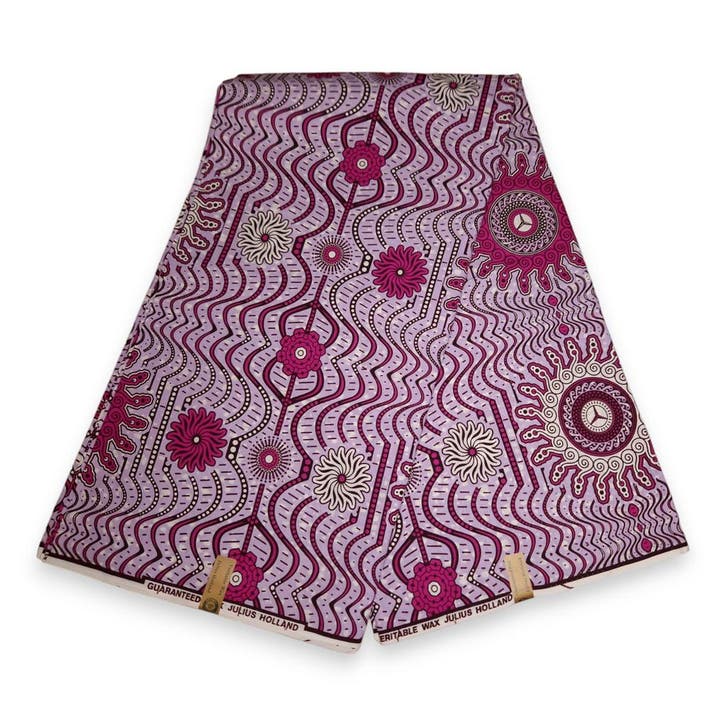 Afrikaanse stof - Roze star - 100% katoen, Hobby en Vrije tijd, Stoffen en Lappen, Nieuw, Ophalen of Verzenden