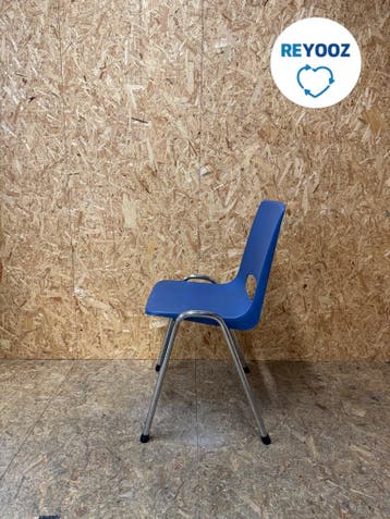 kantinestoel - blauw - tweedehands, Zakelijke goederen, Nieuw in verpakking