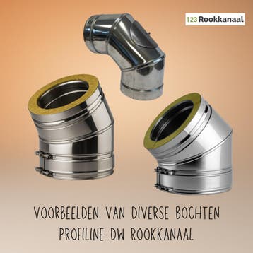 Dubbelwandig rookkanaal Profiline V3 TOPKWALITEIT, Ophalen of Verzenden, Nieuw, Hout, Vrijstaand