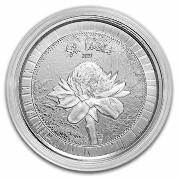 EC8 - St. Lucia Botanical Gardens 1 oz 2021 (25.000 oplage), Verzenden, Midden-Amerika, Losse munt, Zilver