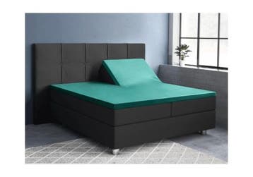 PRIMAVIERA DELUXE Splittopper Satijn Hoeslaken Donker Groen, Nieuw