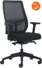 Torino Bureaustoel - NIEUW - Zwarte stoffering - Netweave..., Werkplek, Ophalen of Verzenden, Nieuw zonder verpakking, Stoel