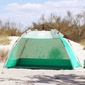 vidaXL Beach Tent 2-Person Azure Blue Quick Release, Caravans en Kamperen, Verzenden, Nieuw, Tot en met 2