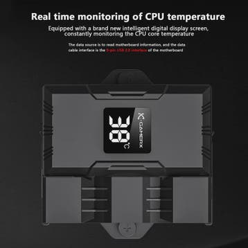 X-Gamerx Z-1300 CPU Air Cooler met Digitale Temperatuur Disp, Computers en Software, Verzenden, Nieuw