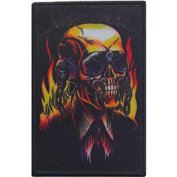 Megadeth - Flaming Vic - patch officiële merchandise, Ophalen of Verzenden, Nieuw, Kleding