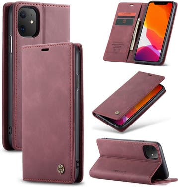 CaseMe book case leer - Apple iPhone 11 Pro Max - rood, Verzenden, Nieuw