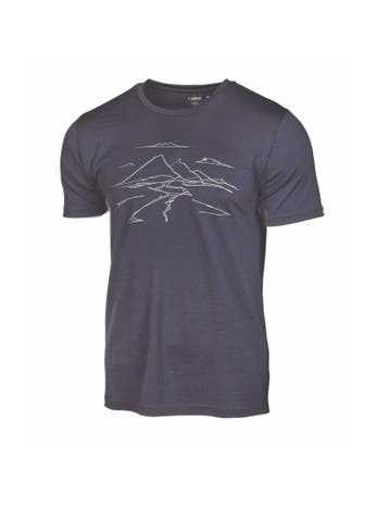 Ivanhoe t-shirt UW Ceasar Mountain voor heren - 100% extr..., Kleding | Heren, T-shirts, Verzenden, Nieuw, Blauw