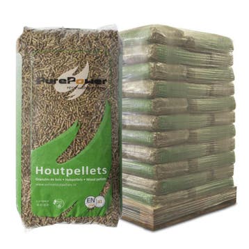 PURE POWER - MIX Houtpellets - ENplus A1 - 66 zakken - 990, Ophalen of Verzenden