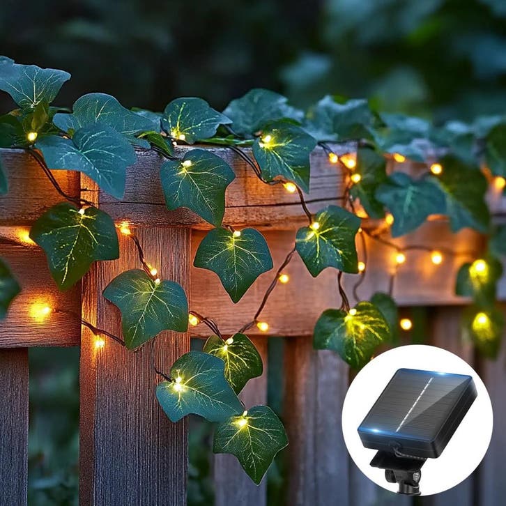 Lichtsnoer Buiten - Lichtslinger - Led - 12 m - Zwart - Aigo, Huis en Inrichting, Lampen | Overige, Zo goed als nieuw, Verzenden