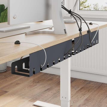 vidaXL Kabelgoot voor onder bureau 2 st Antracietkleurig, Verzenden, Nieuw