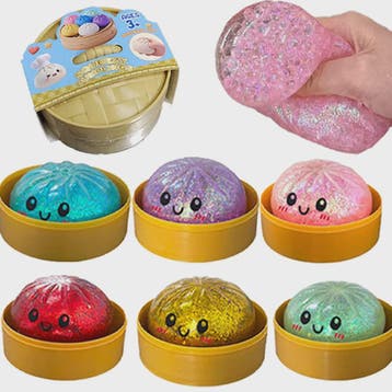 Glitter Dumpling Squishy: Zachte Stressbal voor Eindeloos Sp, Kinderen en Baby's, Speelgoed | Overig, Verzenden, Nieuw