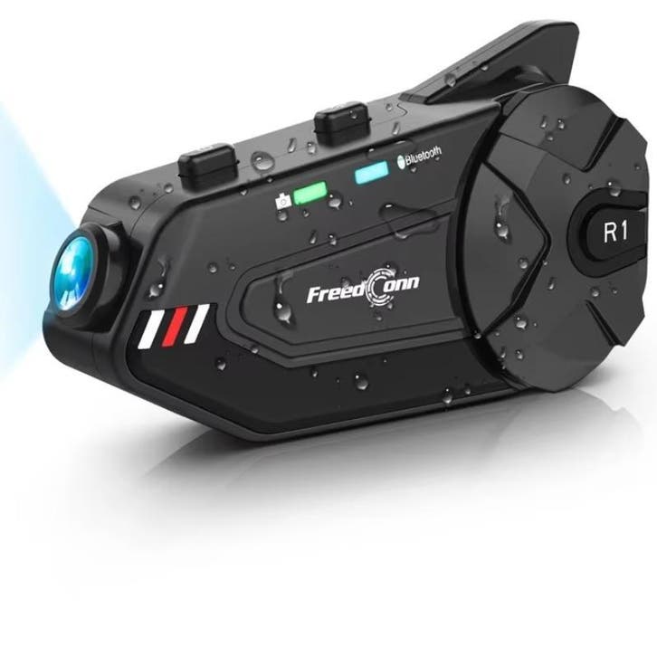 Motor Intercom met Camera Bluetooth Helm Headset 1080P, Huis en Inrichting, Deurbellen, Nieuw, Verzenden