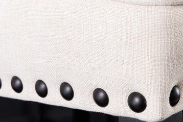 Design barkruk CASTLE beige zwart structuurstof met, Ophalen of Verzenden, Nieuw