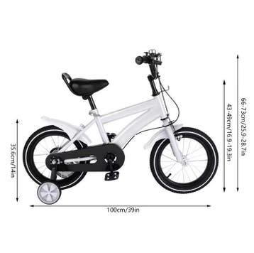Kinderfiets 14 Inch – Zijwieltjes & Verstelbaar Zadel, Verzenden, Nieuw
