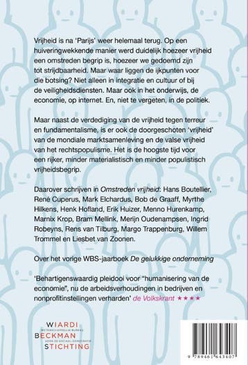 Omstreden vrijheid / WBS jaarboek / 2015 9789461643407, Verzenden, Zo goed als nieuw