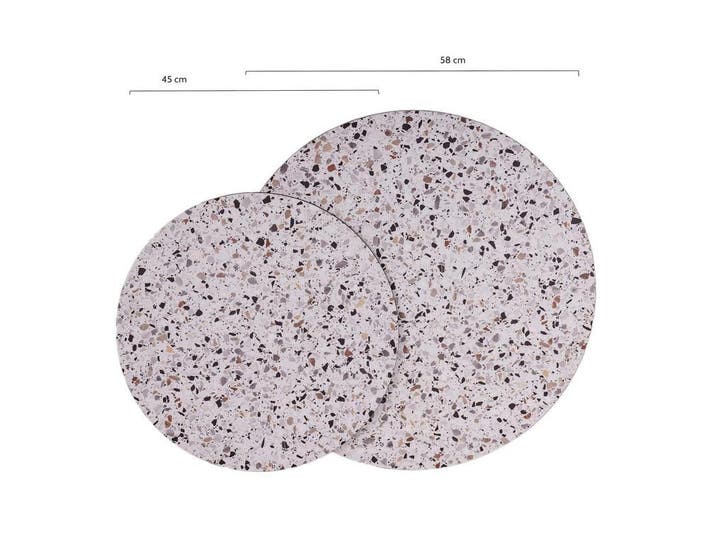 Exclusieve terrazzo en marmer look HPL bladen! 50% korting!!, Huis en Inrichting, Tafels | Salontafels, 50 tot 100 cm, Rond, Nieuw