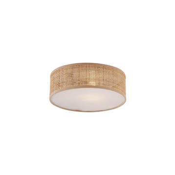 Oosterse plafondlamp rotan 30cm - Trammy, Huis en Inrichting, Verzenden, Nieuw, Oosters