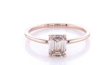 Zonder minimumprijs - Ring - 14 karaat Roségoud - 1.01ct., Nieuw