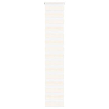 vidaXL Zebra rolgordijn 50x200 cm stofbreedte 45,9cm, Verzenden, Nieuw, Beige