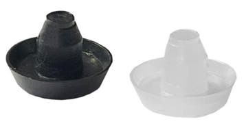 Set van 50 PVC dopjes, pluggen (binnenkant, rond, 8.0 mm, z, Ophalen of Verzenden, Nieuw