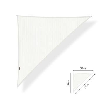 Schaduwdoek 5x5x7,1 driehoek 90 graden Artic White, Ophalen of Verzenden, Nieuw