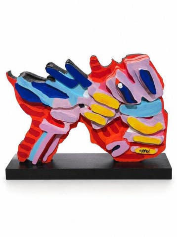 Karel Appel (1921-2006) - sculptuur, See Me Running Again -