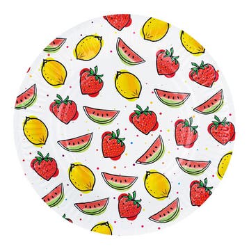 Set Bordjes Fruit 23cm (8st), Ophalen of Verzenden, Nieuw