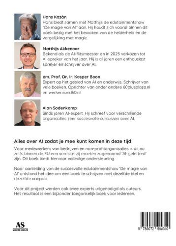 De Magie van AI 9789072594310 Matthijs Akkenaar, Boeken, Verzenden, Zo goed als nieuw, Matthijs Akkenaar