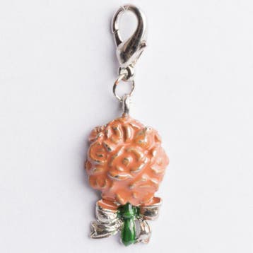 Be Charmed bos bloemen met karabijnsluiting zilver met ee..., Ophalen of Verzenden, Nieuw, Bedel