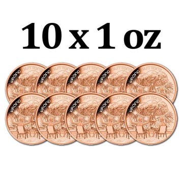 Verenigde Staten. 10 x 1 oz Alien Fireworks Wrong Button 999