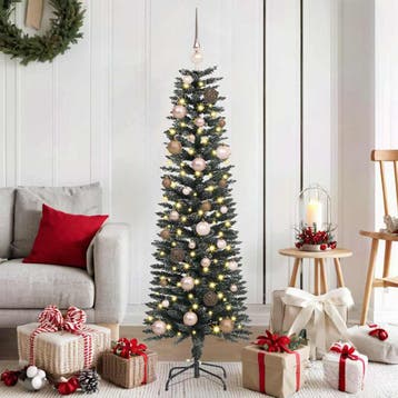 vidaXL Kunstkerstboom met 150 LED Groen 150 cm PVC en, Verzenden, Nieuw
