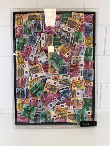 Mike Blackarts - Euro 3D Currency Composition Acrylic Box