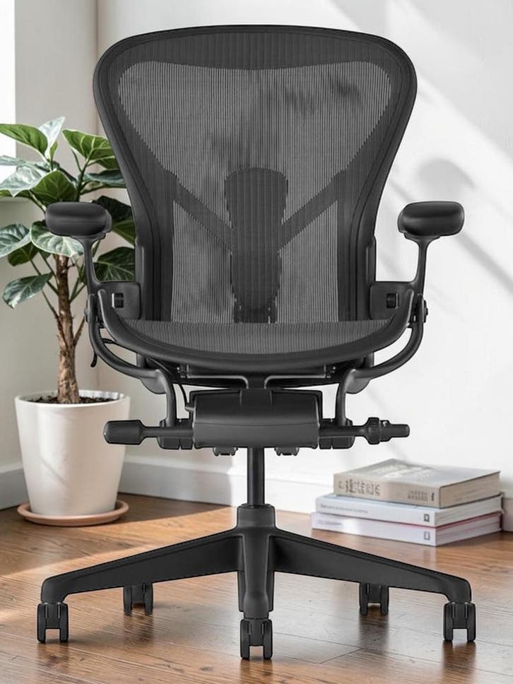 Herman Miller Aeron Bureaustoel - 7 Jaar Ferbox Garantie!, Huis en Inrichting, Bureaustoelen, Bureaustoel, Zwart, Zo goed als nieuw