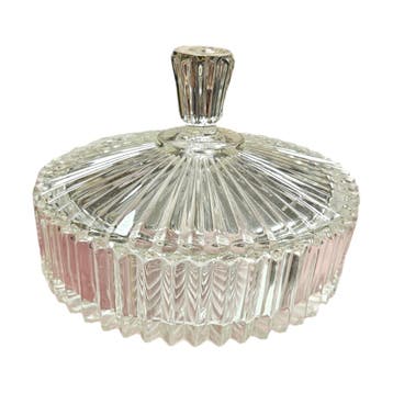 Vintage glazen bonbonnière, Ophalen of Verzenden